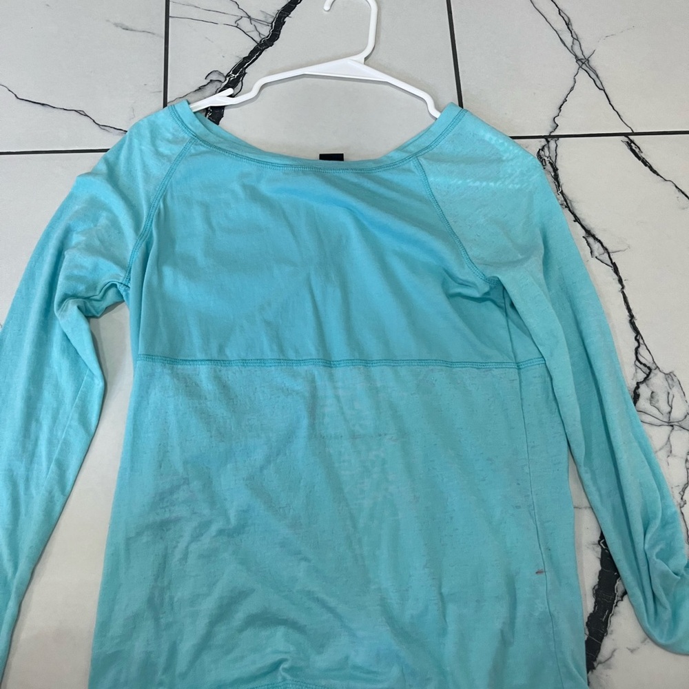 Zella Aqua Long Sleeve Blouse